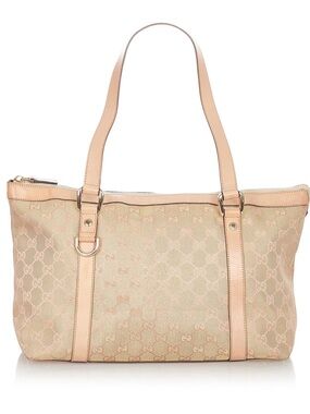 AUTHENTIC Gucci GG Canvas Abbey Tote Bag